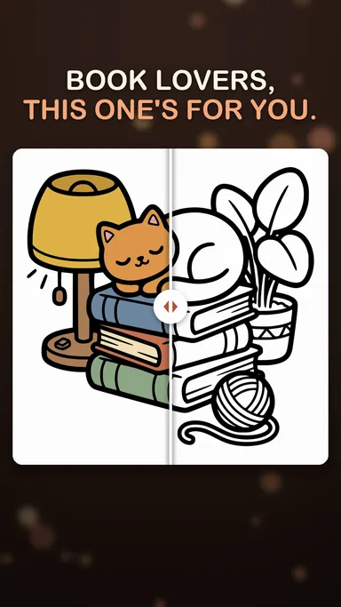 Play video (26 seconds): Coloring a cat asleep on a stack of books