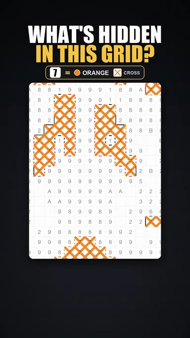 Play video (21 seconds): Watch a hidden picture appear, one code at a time